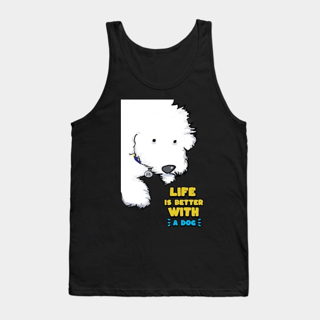 Life is Better with a Dog Tank Top by Cheeky BB
